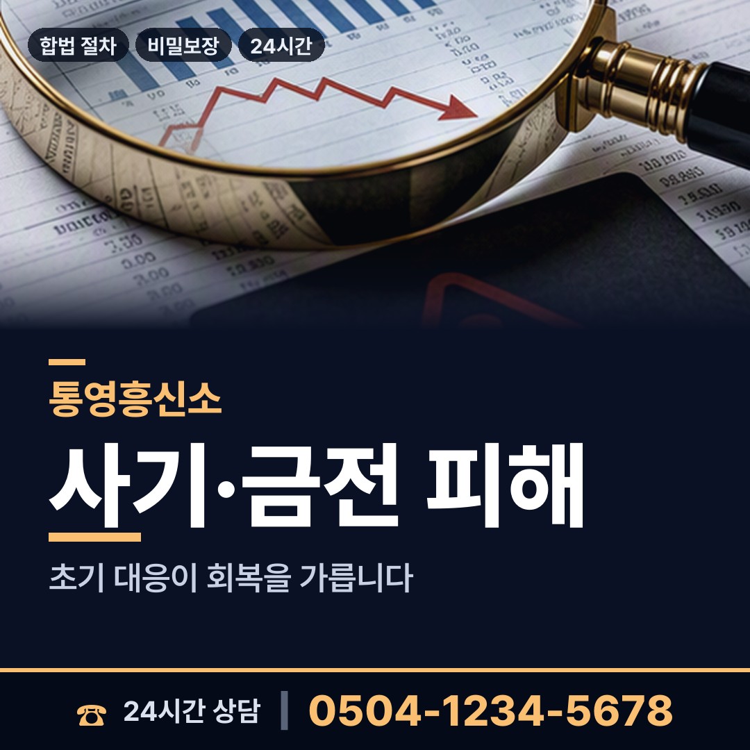 통영 광도면 기업조사 상담 안내